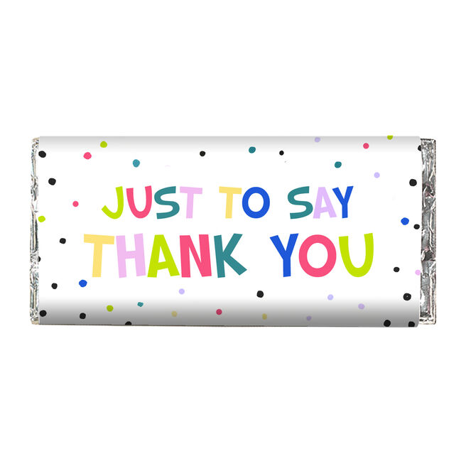 Just To Say Thank You Chocolate Bar